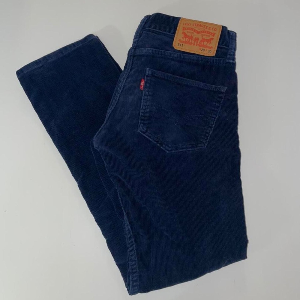 Dark Blue/Navy Corduroy Levi’s Jeans (28x30)